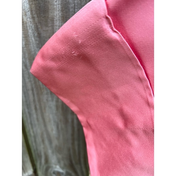 Adam Lippes 100% Silk Pink Tie Waist Wide Leg Pants 10 - Picture 13 of 15